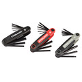 Steelman 3-Piece Folding Hex Key Set; Includes 9-Standard (SAE")/8-Metric (MM), and 8-Torx (T) Sizes 41928